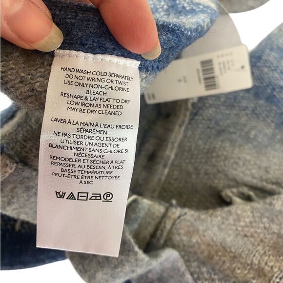 Anthropology S Pilco Heritage Sweater vest halter top blue beige - Picture 10 of 10